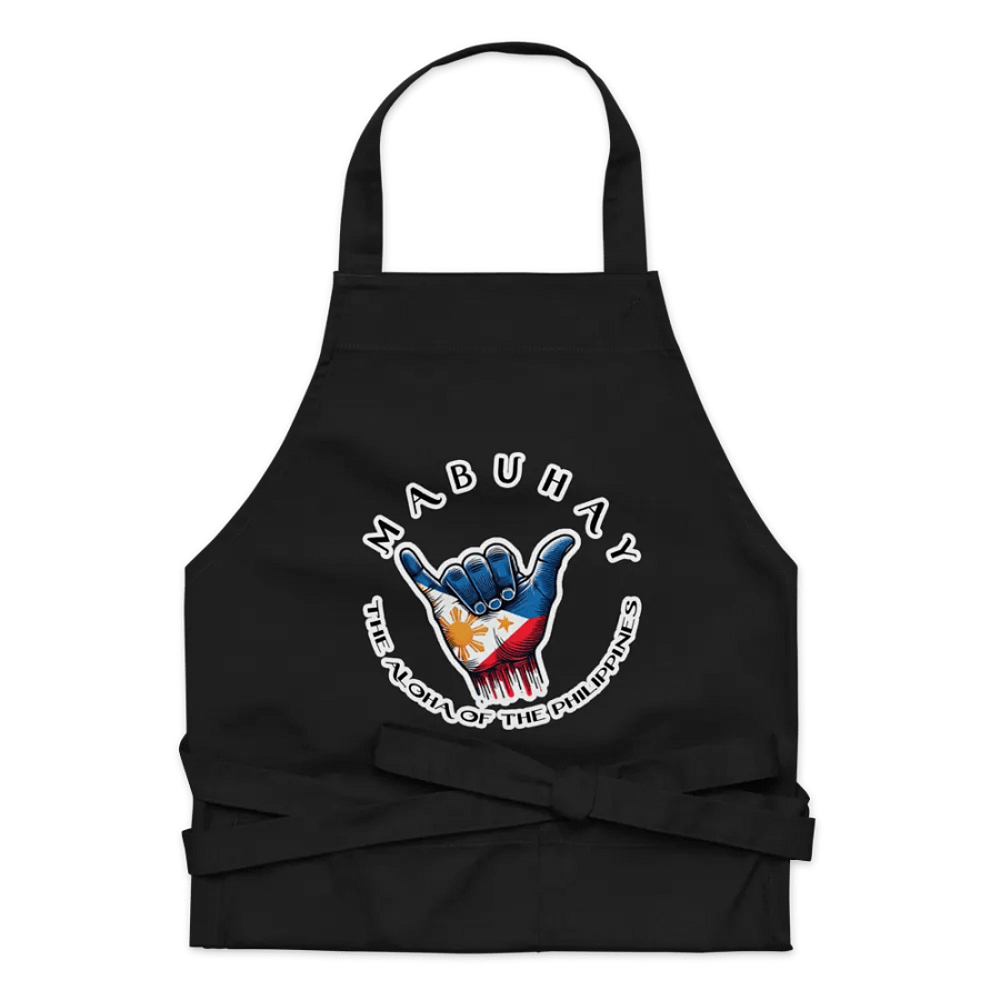 MABUHAY THE ALOHA OF THE PHILIPPINES APRON - SHAKA HANG LOOSE VIBES FOR YOUR KITCHEN product image (9)