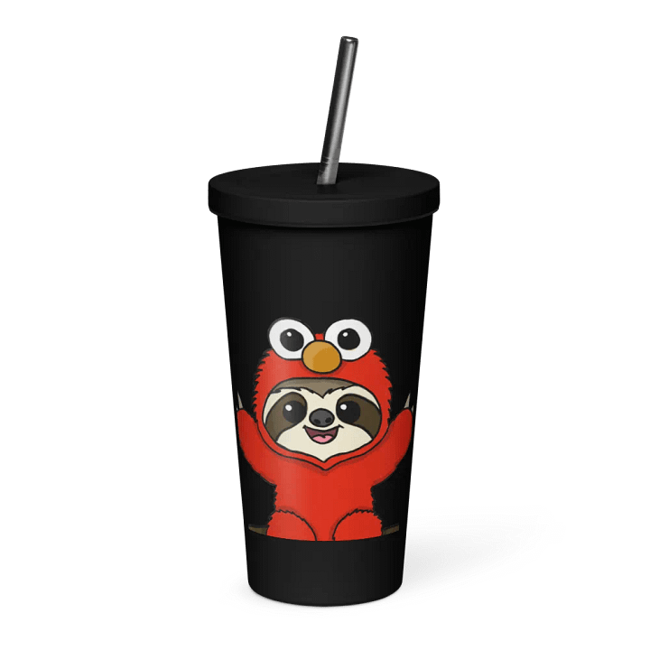 Insulated Tumbler with a Straw - Elmo product image (1)