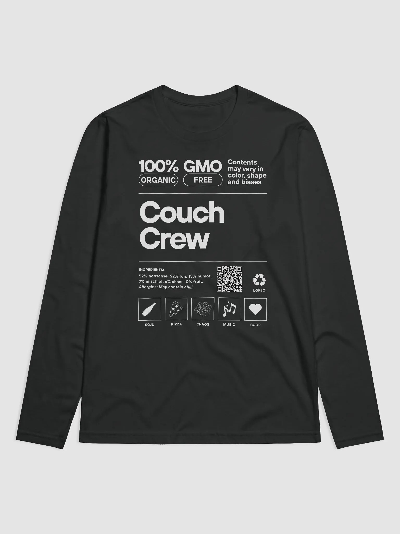 100% Organic Couch Crew - Long Sleeve Tee product image (2)