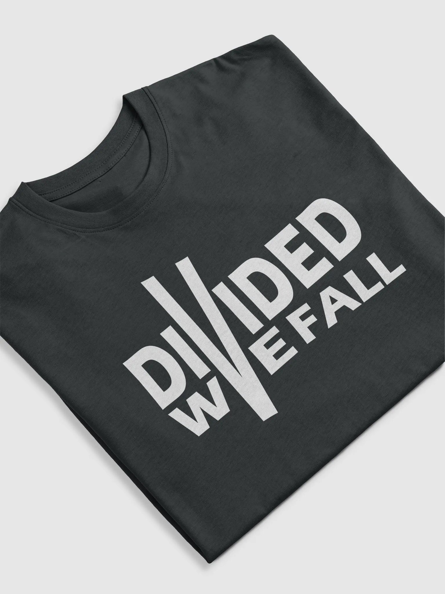Divided We Fall - White - Cotton Heritage Men's Premium Heavyweight Tee product image (3)