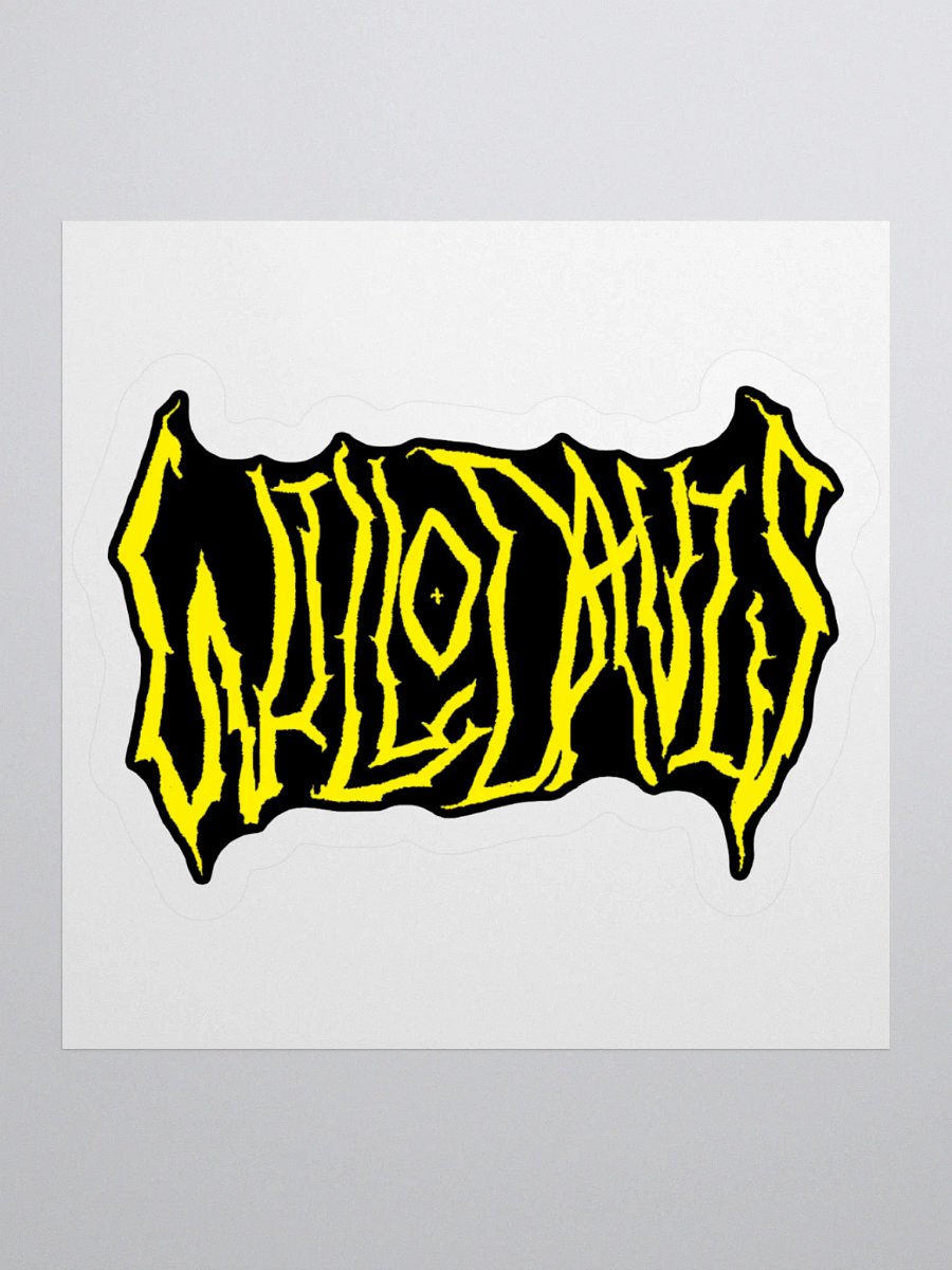 WiLLo Davis Metal Logo Sticker product image (2)