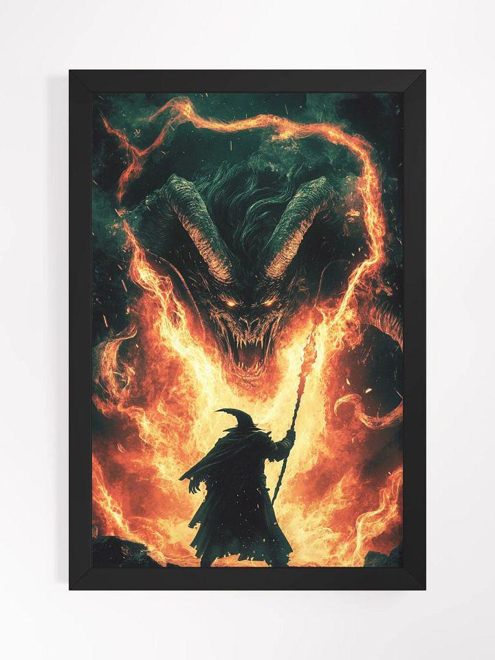 Battle of Fire and Magic - Framed High-Quality Matte Poster product image (2)