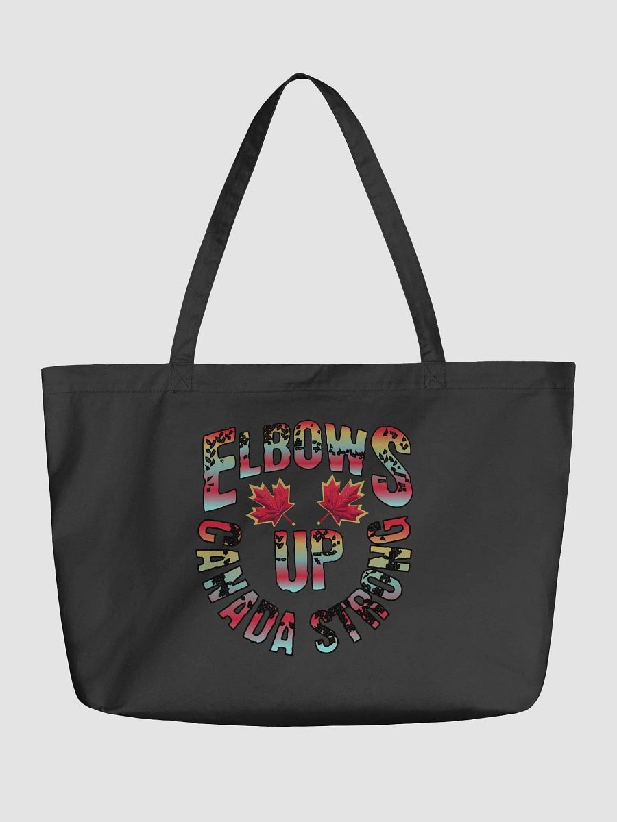 Elbows Up Canada Strong Organic Tote Bag product image (2)