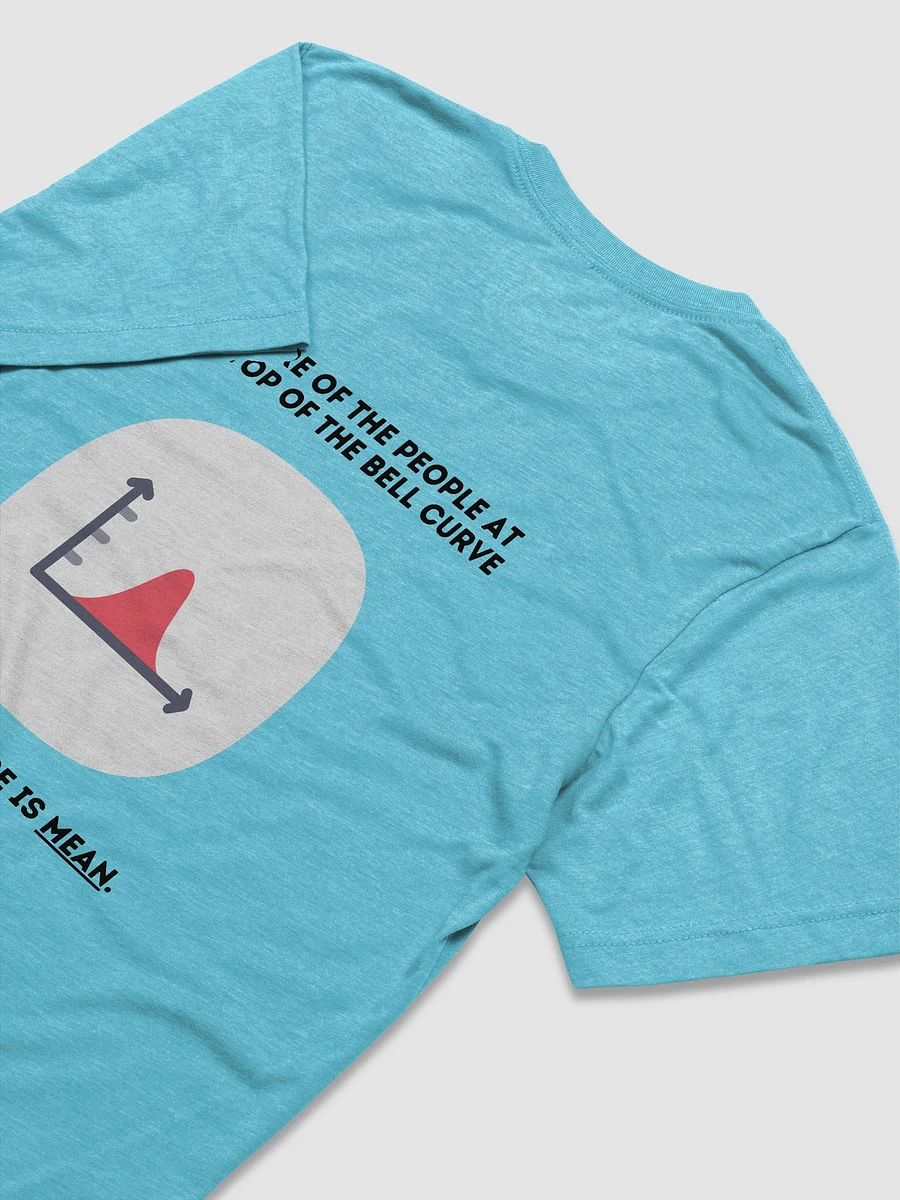 Beware of the people at the top of the bell curve (Triblend Short Sleeve) product image (25)