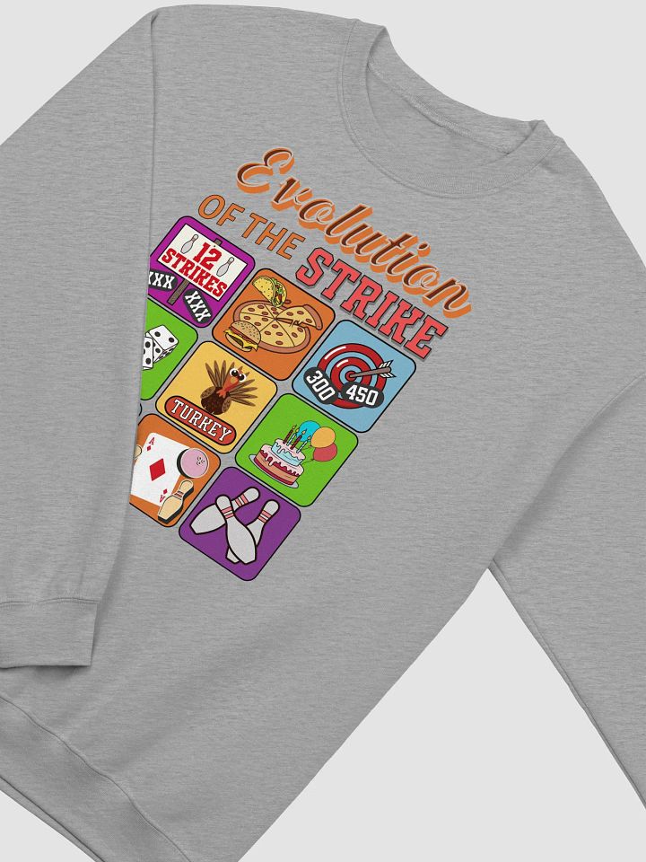 Evolution Of The Strike Bowling Graphic Crewneck Sweatshirt product image (16)