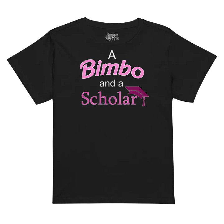 A Bimbo and a Scholar Ladies' Short Tee product image (1)