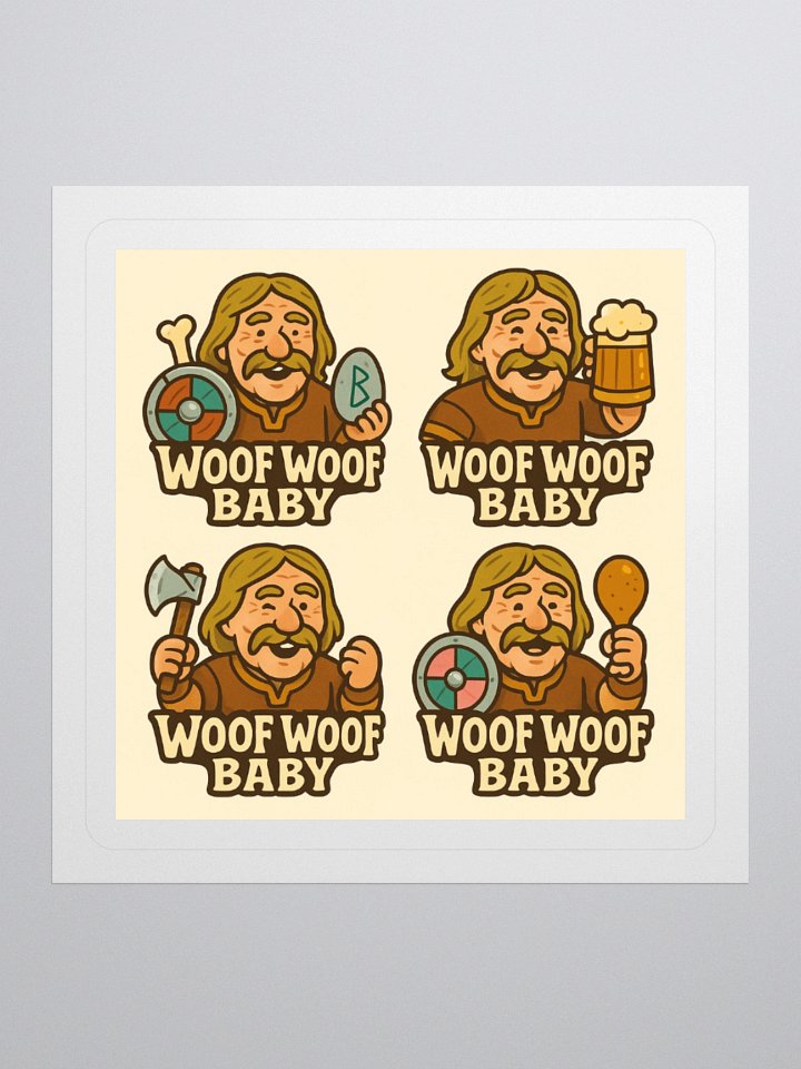Egil Thorsson Woof Woof Baby Stickers product image (3)