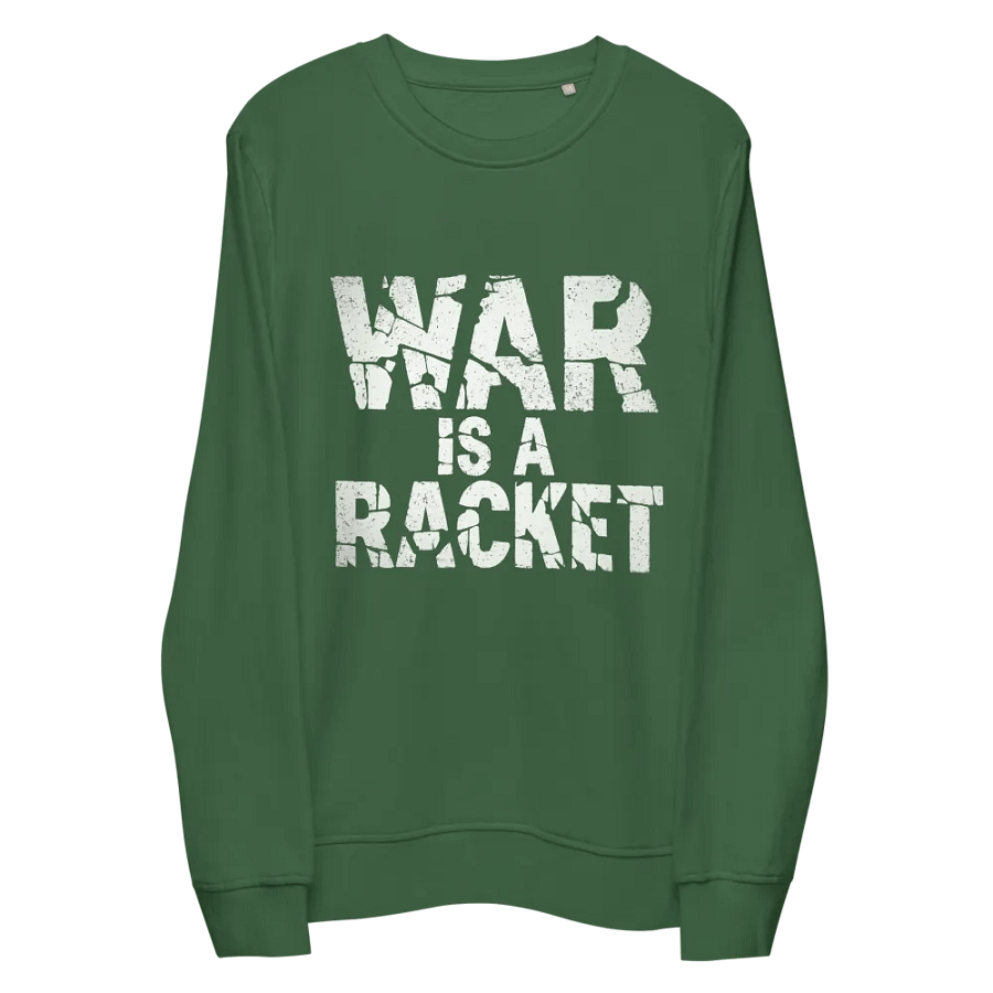 Retro Distressed War Is A Racket Print Sweatshirt product image (5)