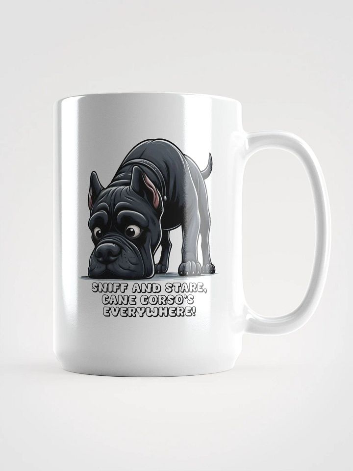 Sniff and Stare Cane Corso Mug – a unique and stylish coffee mug that every Cane Corso lover will adore! product image (1)