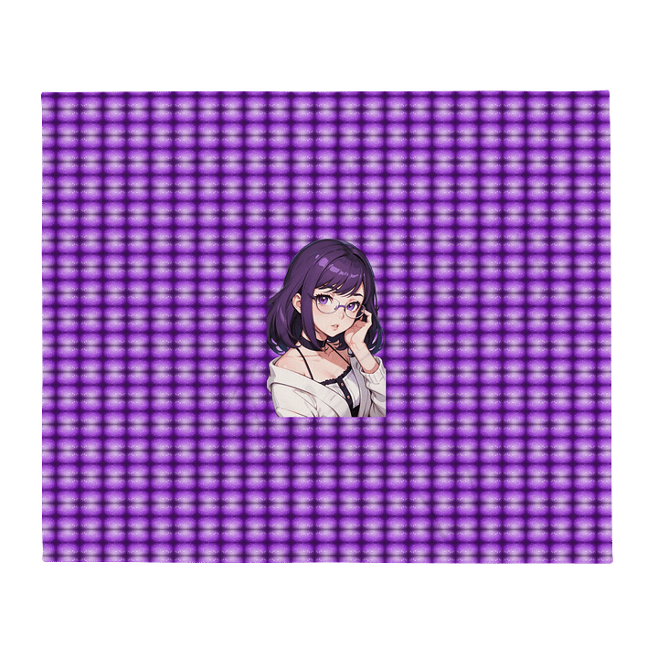 (Purple WAIFU) K Throw Blanket product image (1)