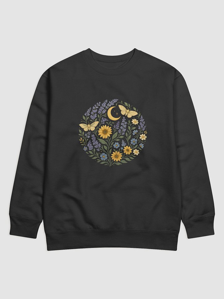 Cottagecore Sweatshirt With Moon And Wildflower Circle product image (6)