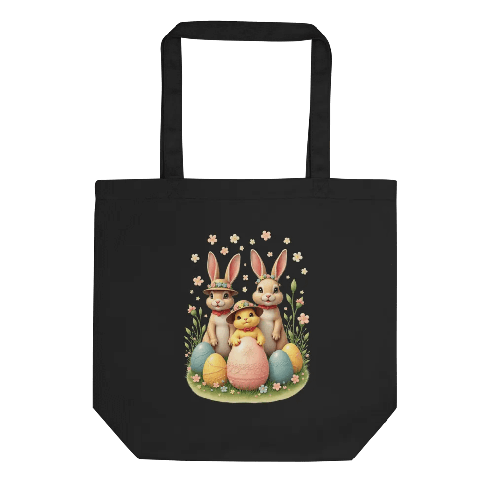 Springtime Bunny Trio Eco Tote product image (1)