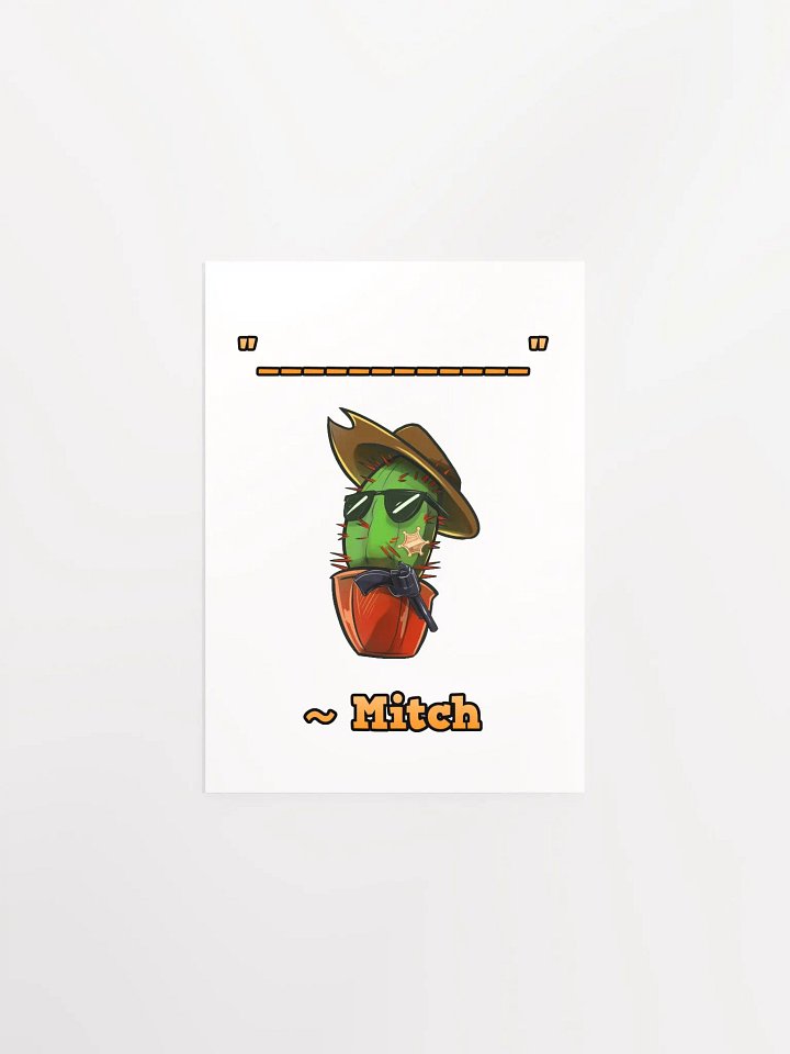 Mitch Quote Poster product image (10)