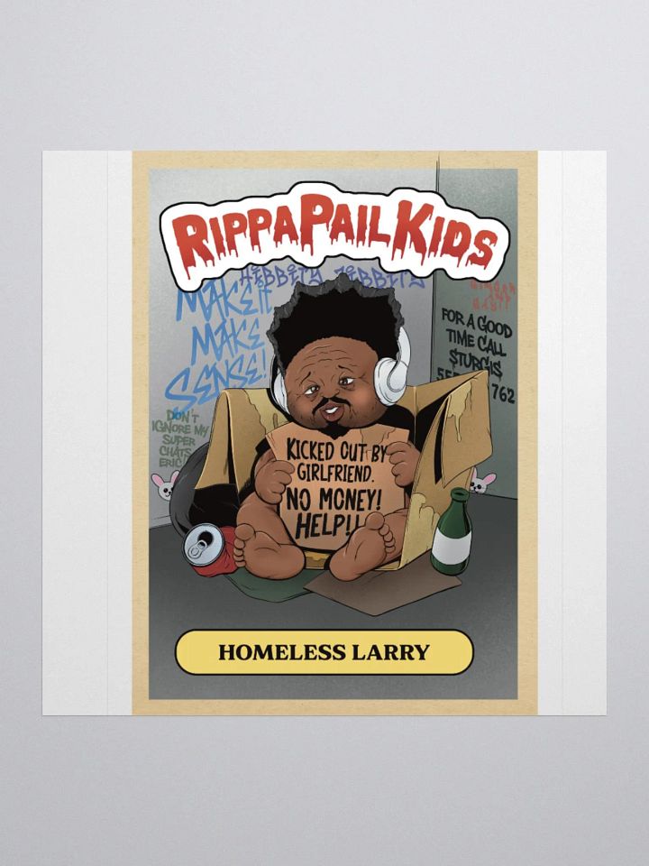 RippaPail Kids Homeless Larry Sticker product image (1)