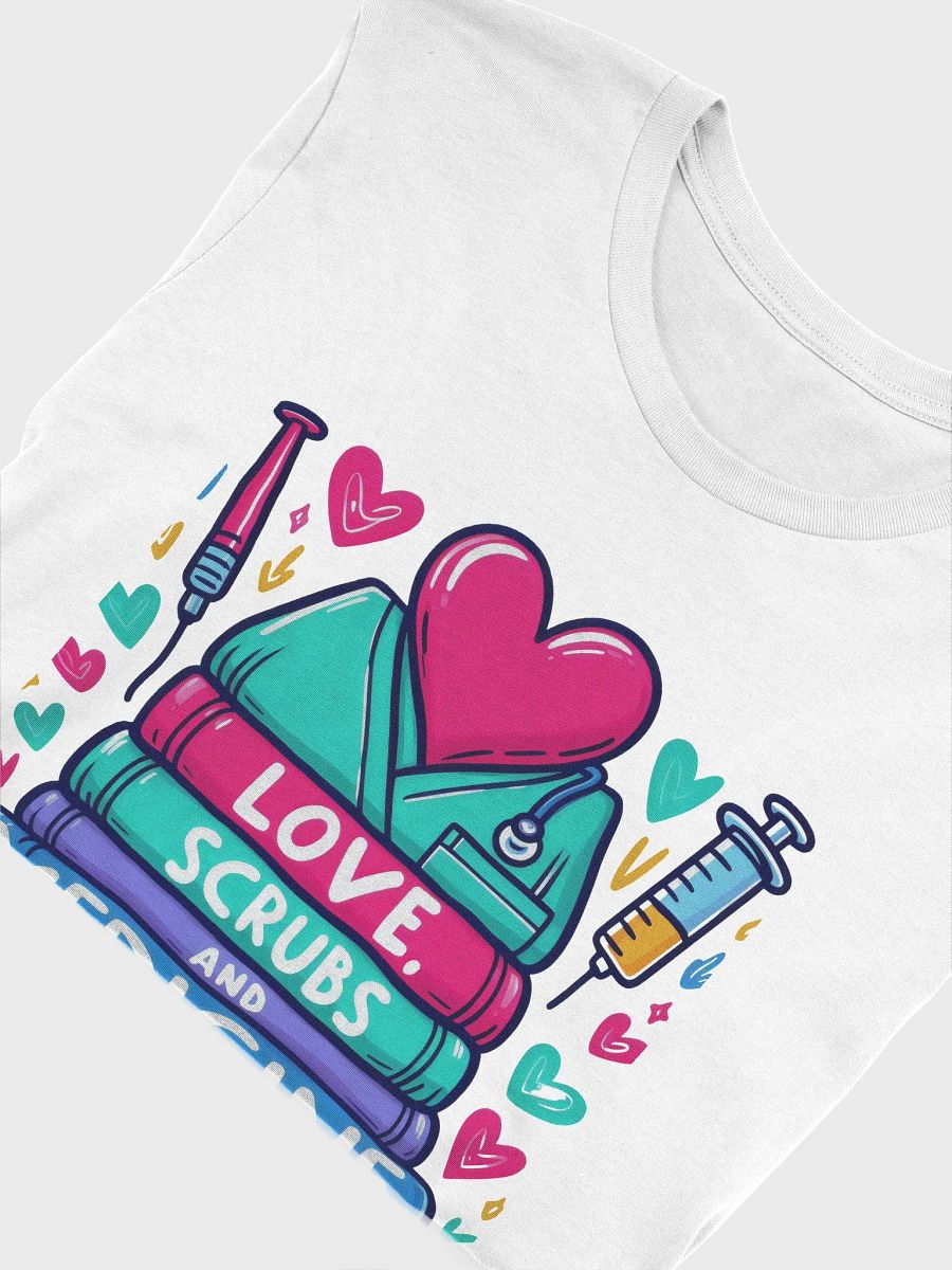 Love, Scrubs, and Medicine Illustrated T-Shirt product image (45)