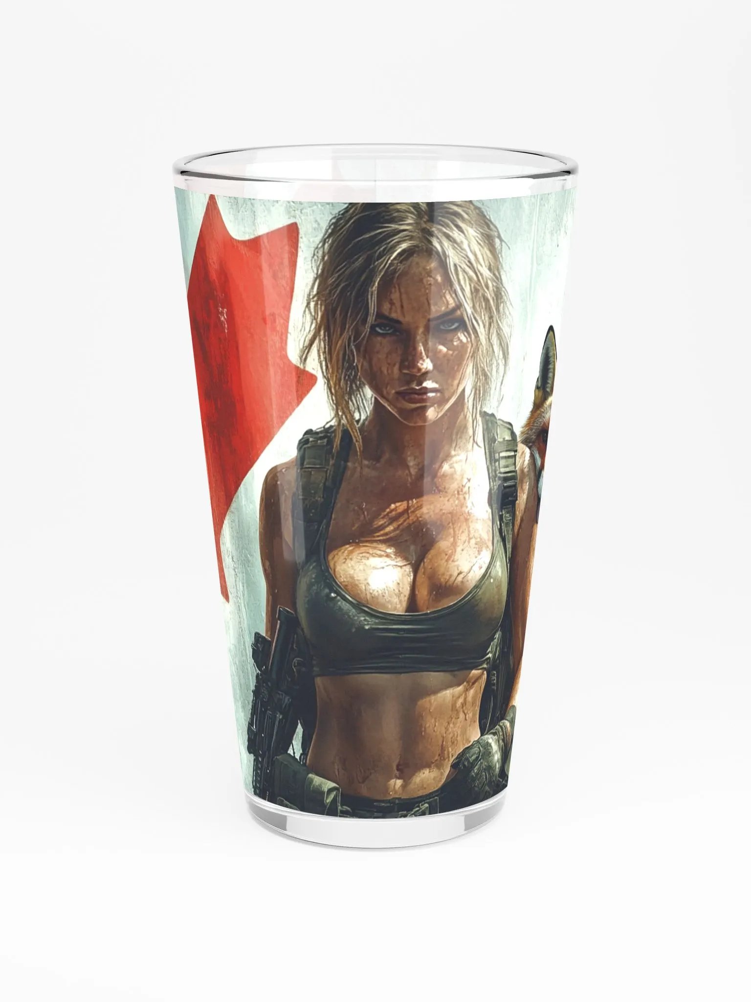 Canada Fox Pint glass product image (3)
