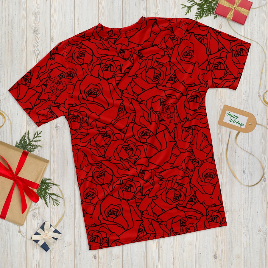 Loads of Roses · red-black crew neck t-shirt product image (13)