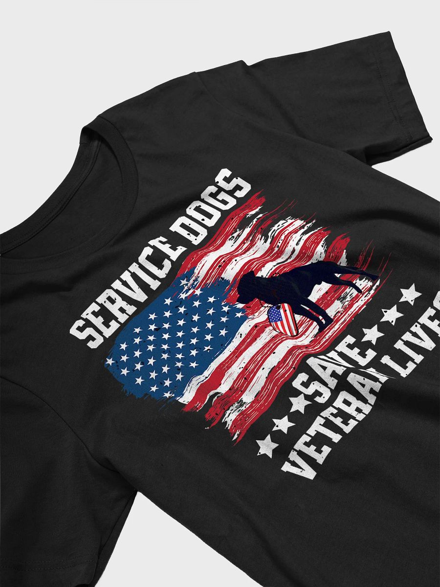 Service Dogs Save Veteran Lives - Adult T-Shirt product image (3)