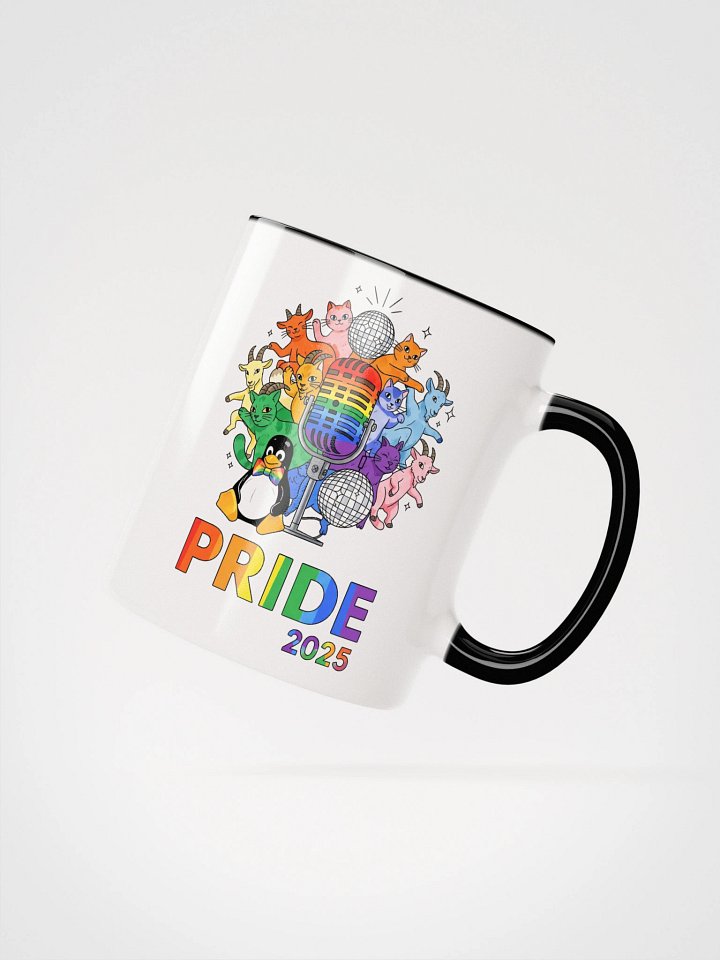 Pride 2025 Coffee Mug - White with Colored Handles product image (24)