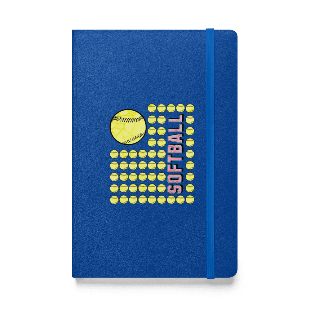 US Flag Softball Fever Hardcover Journal product image (1)