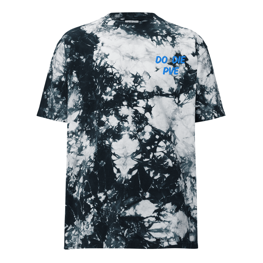 Bold Blue 'DO or DIE PVE' Tie-Dye T-Shirt product image (5)
