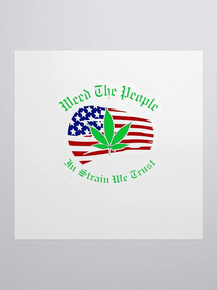 Weed The People Flag Sticker RWB product image (1)