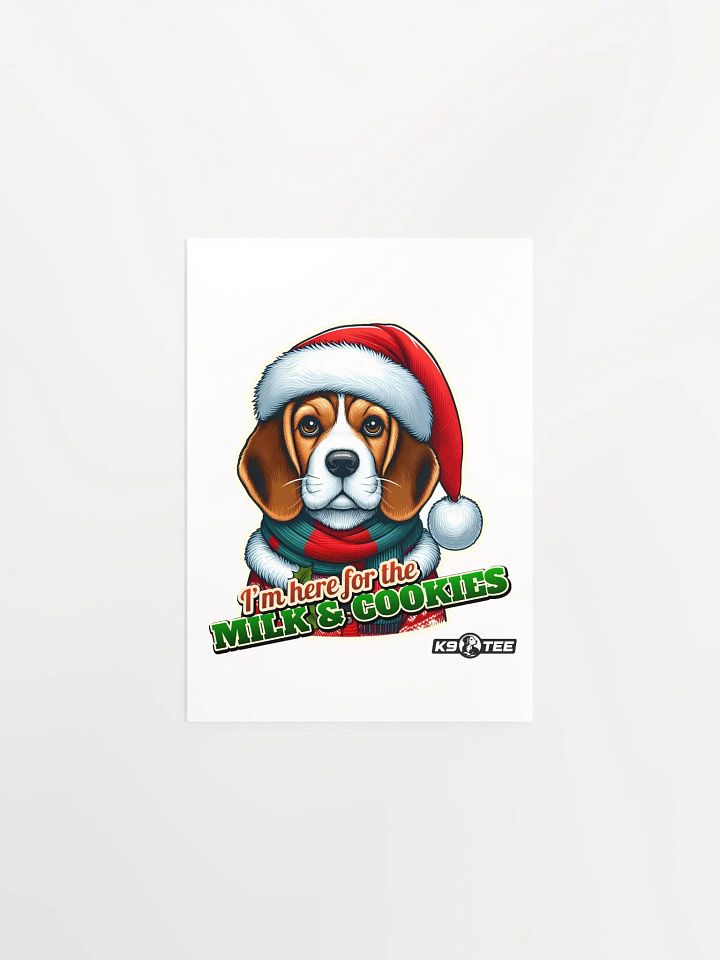 Beagle Milk & Cookies Dog Poster product image (7)