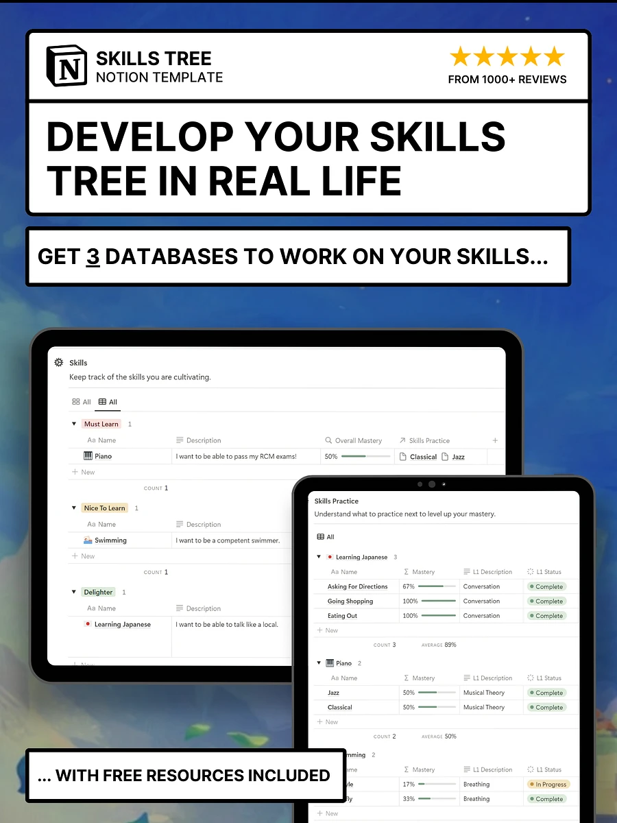 Skill Tree Notion Template product image (1)