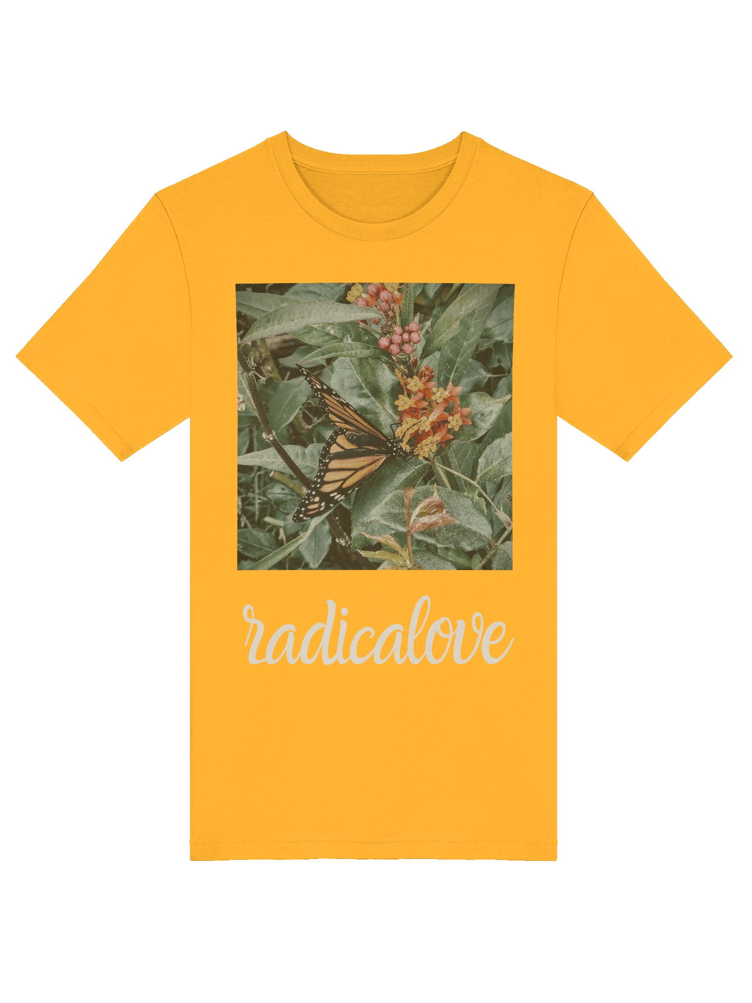 "butterflies" Comfort Tee - Yellow product image (5)