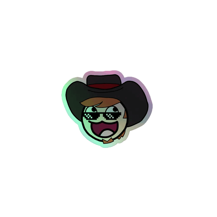 aid00t Epic Face Emote Sticker Sheet (Holographic) product image (1)