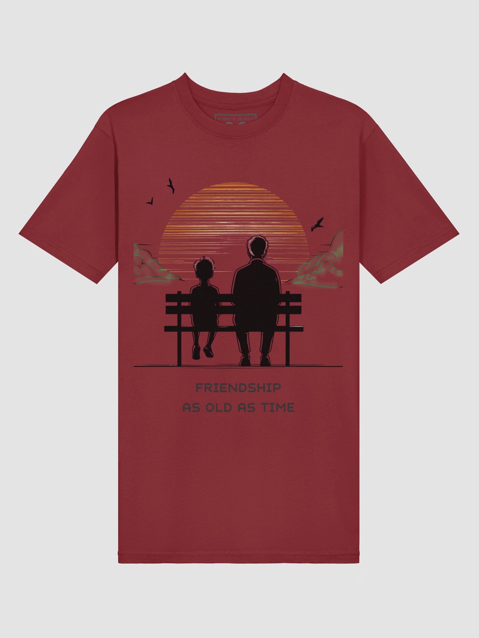 Golden Friendship Silhouette Tee - Heavyweight Tee product image (3)