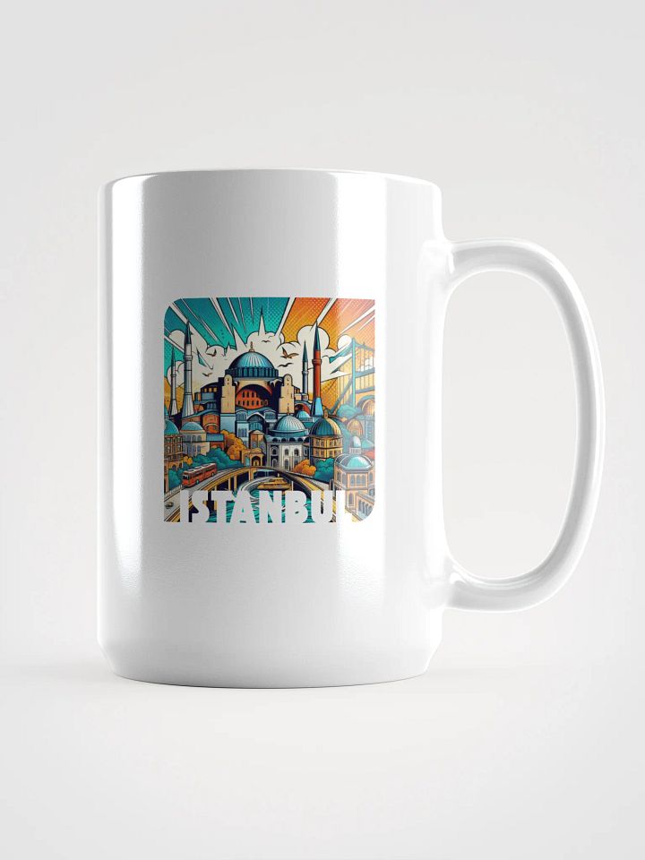 White Glossy Mug | AI Design Istanbul city Turkey product image (1)