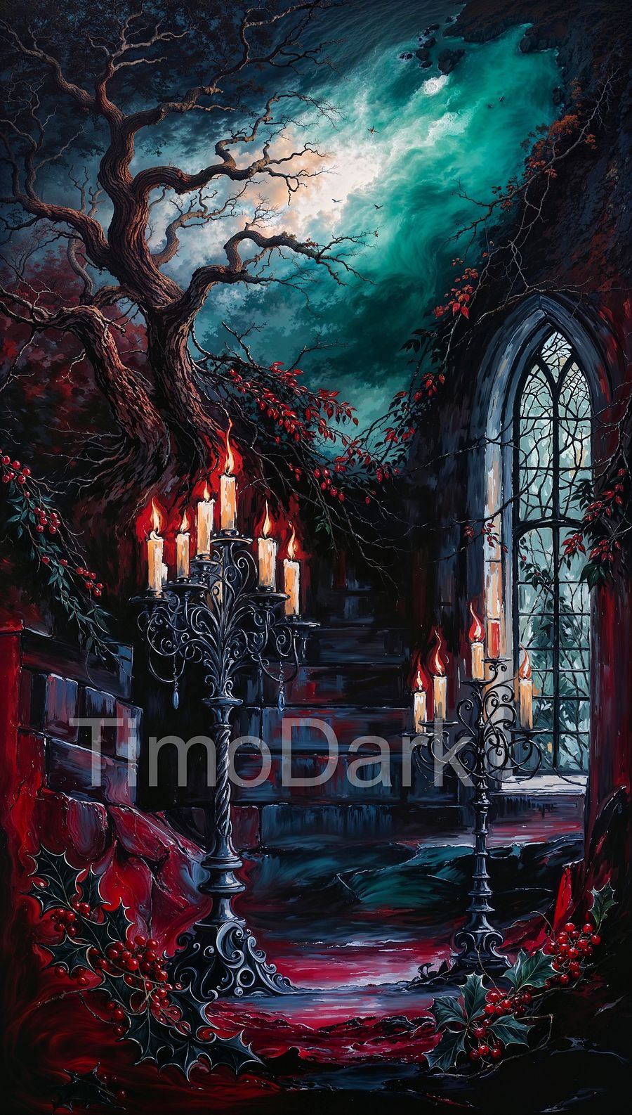 Winter Gothic Phone Wallpaper product image (1)