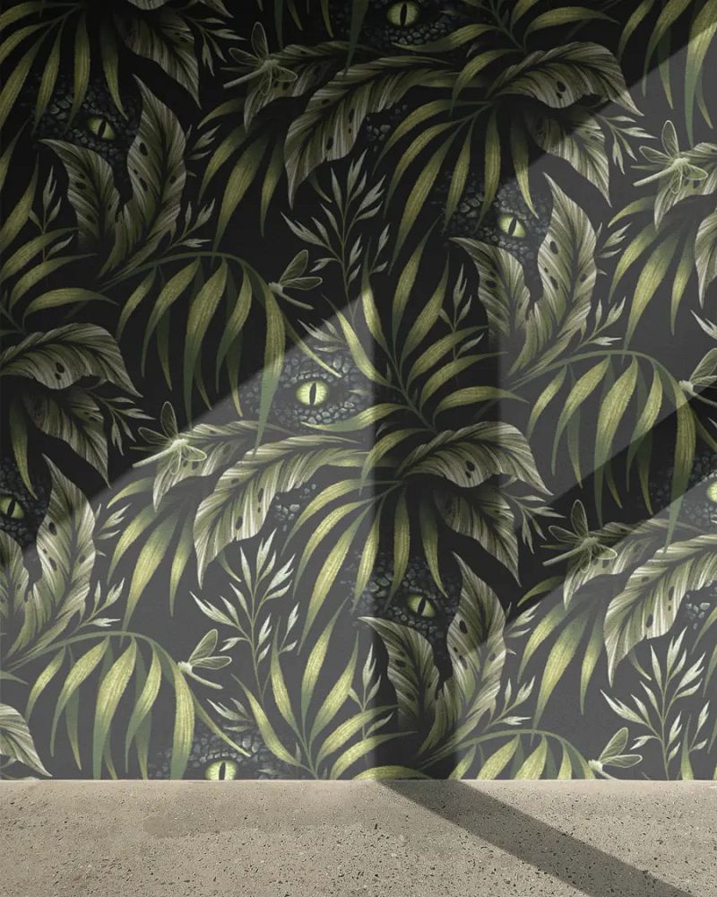 FREE Wallpaper Mockup with shadowy wall