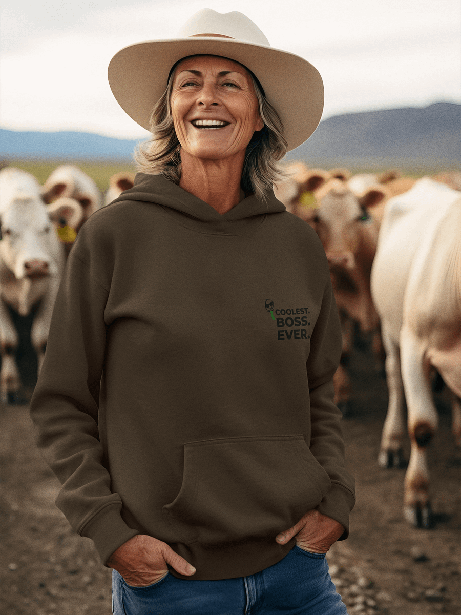 Coolest Boss Ever | Cotton Heritage Unisex Premium Hoodie | Ultimate Comfort & Style product image (8)