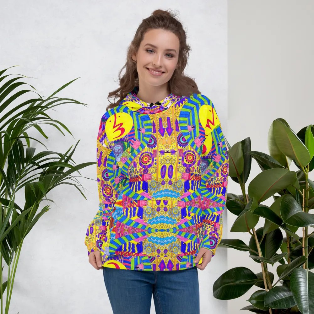 Abstract Colourful Doodles Unisex Pull Over Hoodie product image (6)