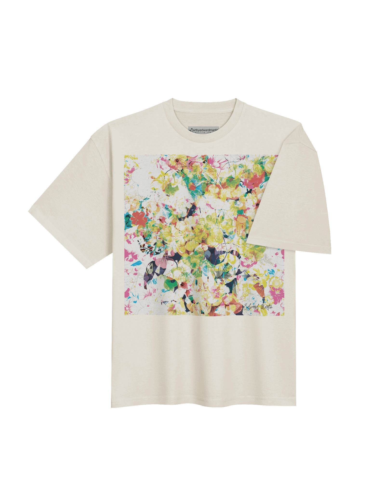 'Efervescencia Floral' (Floral Effervescence} by Edward Martin Oversized Tee product image (7)