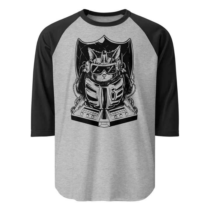 Techno Cat || Tultex Raglan Tee product image (1)