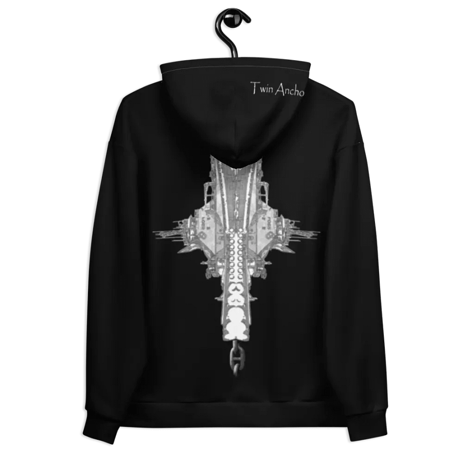 Black Foss double tug Sketch Hoodie product image (10)