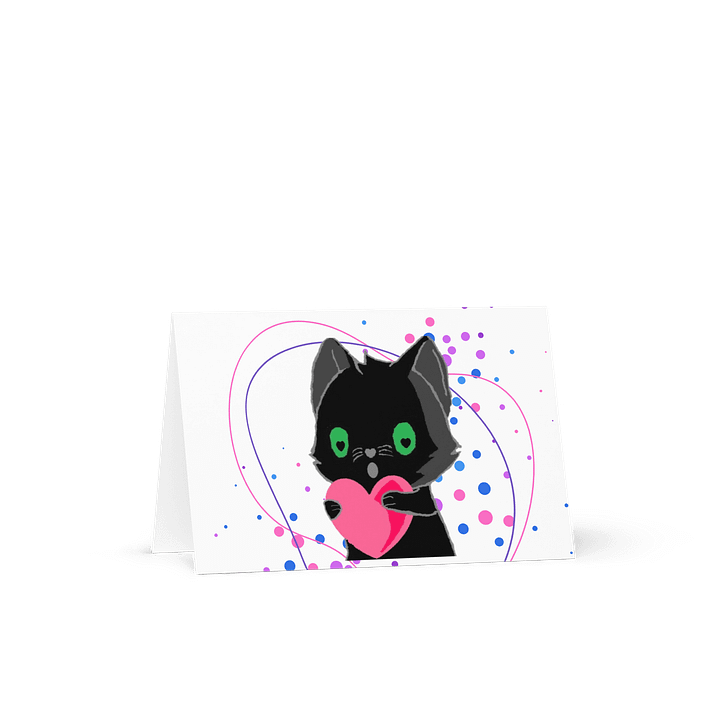 Love Kitty Blank Greeting Card product image (1)