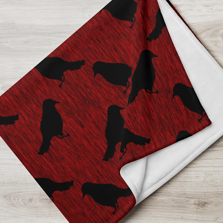 Ravens on Red Throw Blanket product image (17)