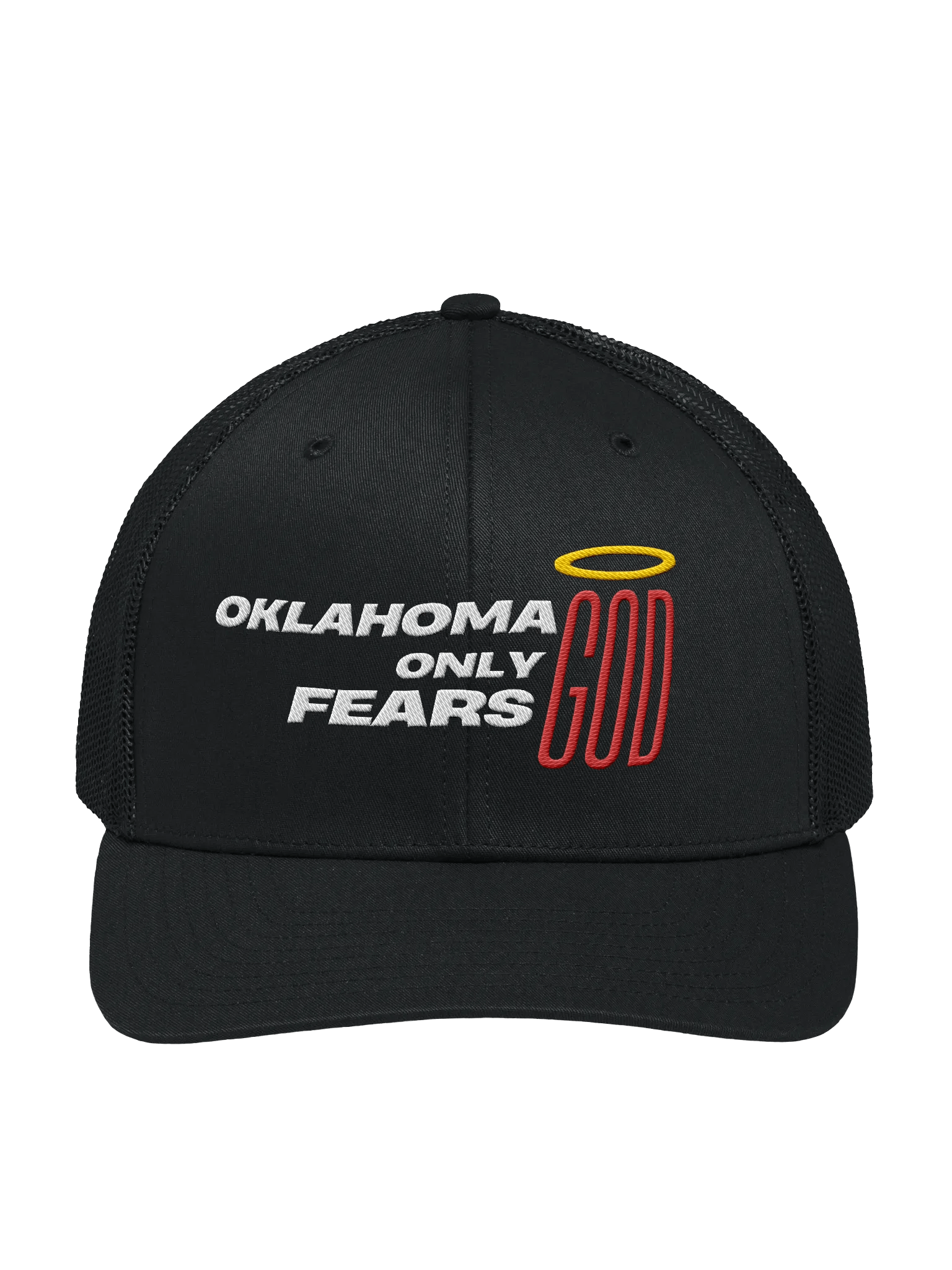 Oklahoma Only Fears God Trucker Hat product image (1)