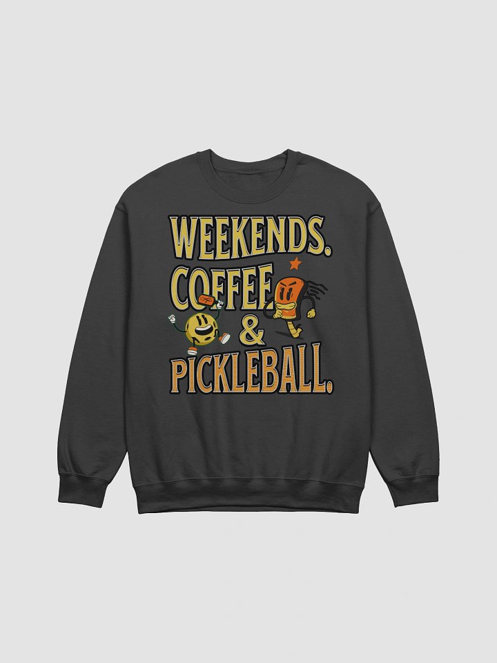 Weekends Coffee And Pickleball Fever Sweatshirt product image (1)