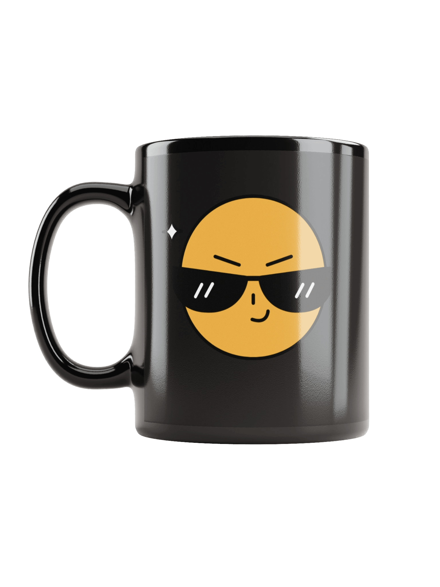 Cool Emoji with Sunglasses Black Coffee Mug product image (2)