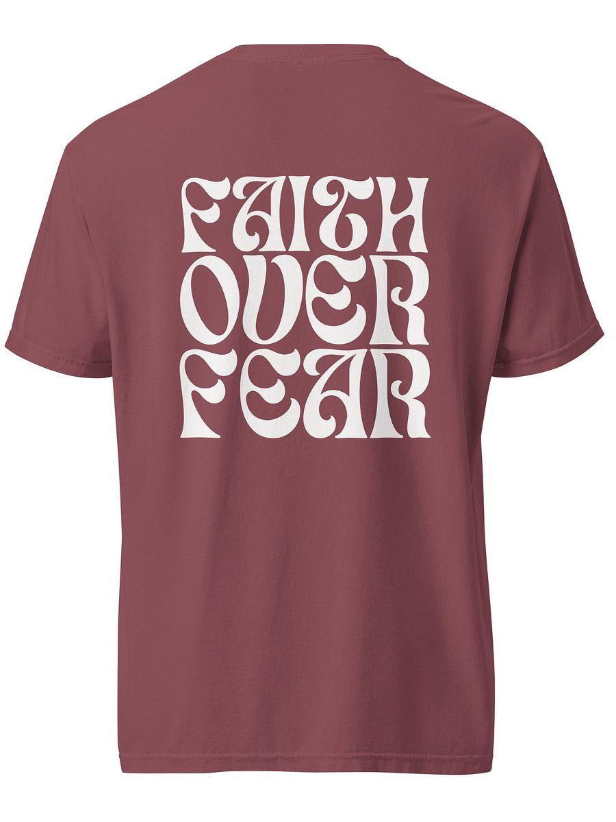 Faith Over Fear Christian Comfy Tee product image (2)