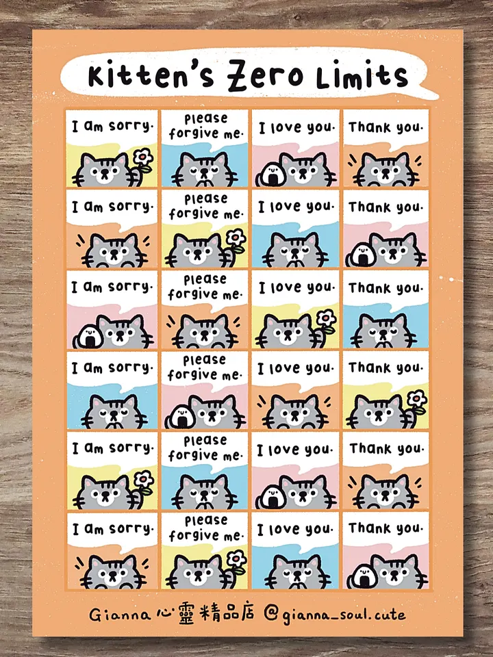 Kitten’s Zero Limits | Positivity Sticker Sheet product image (1)