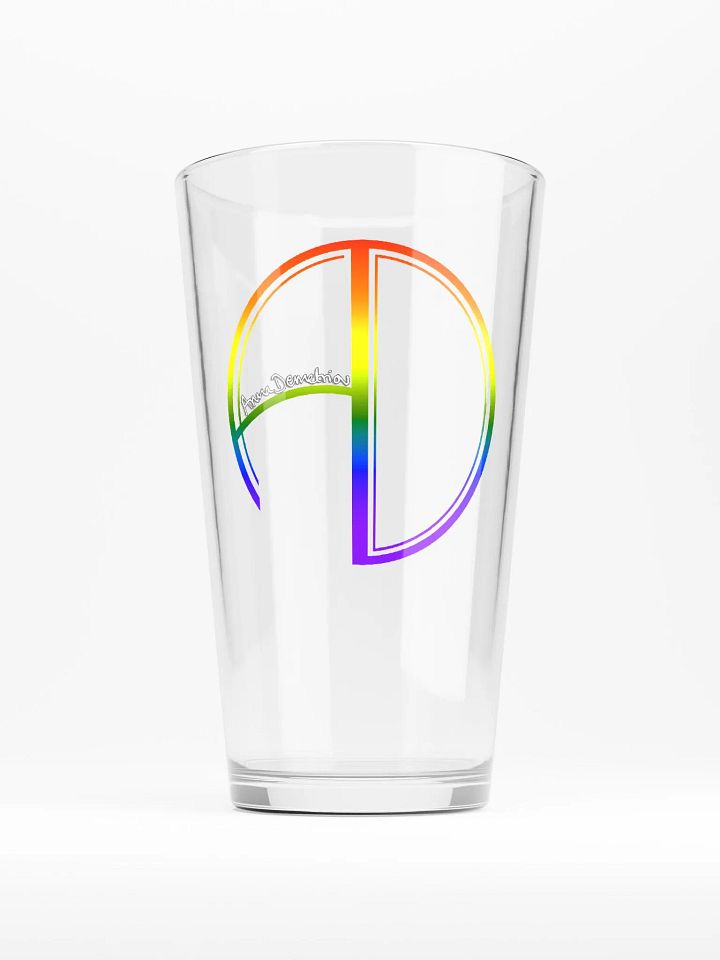 Rainbow Logo Pint Glass product image (1)