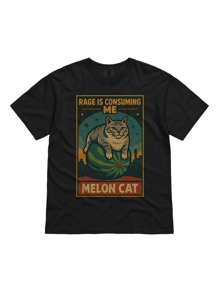 Melon Cat "Rage Is Consuming Me" Hilarious Retro Style T-Shirt product image (9)