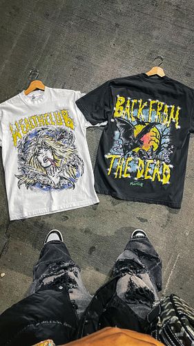 Cop one, get the second 50% off! 🛒🔥 Don’t miss this BOGO deal—rock the hardest tees of 2025. #streetwearmen #graphicteeshirts