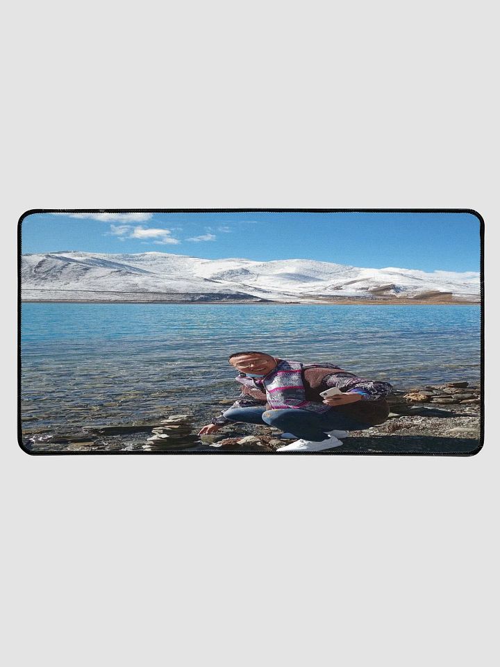 Desk Mat 15.5" x 31.5" : snow mountain product image (1)